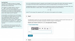 A parallel-plate capacitor has area A and plate separation d, a... | Filo