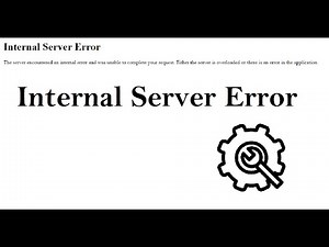 Internal Server Error The server encountered an internal error and was unable to complete your