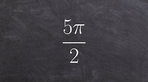 Math tutorial for converting an angle from radians to degrees