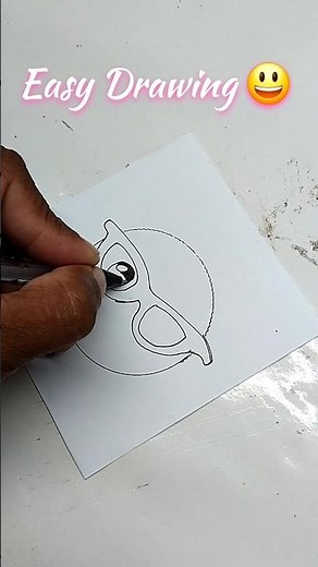 🩷👀 #shortsfeed #drawing #easydrawing