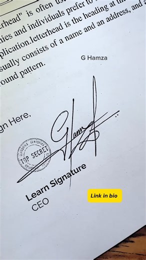 The Worlds No1 Signature Stylist🥇 | Learn this elegant Hamsa signature step by step. In this tutorial, I’m showing a simple method to create a balanced, stylish signature... | Instagram