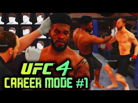 UFC 4 Career Mode Gameplay #1: Character Creation - Knockout Combos! EA Sports UFC 4 Career Mode