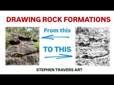A Hatching Masterclass Through Drawing Rock Formations