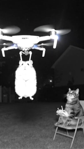 Cat Pilot Sends Hamster on a Drone Mission! 🐹🚁😂