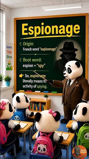 What does ESPIONAGE mean? 🤔 #vocabs #englishlanguage #vocabulary #education #englishlearning #cute