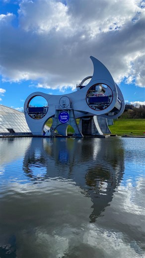 The Falkirk Wheel in Scotland is a 21st-century engineering marvel and the world’s only rotating boat lift, linking the Union and Forth & Clyde canals, with a visitor centre, boat trips, and interactive exhibits explaining its design. | A Scots Eye View