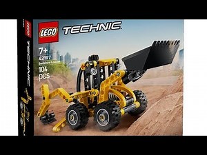 LEGO 42197 Backhoe Loader | Technic | Speed Build Overview #legotechnic #speedbuild #satisfying