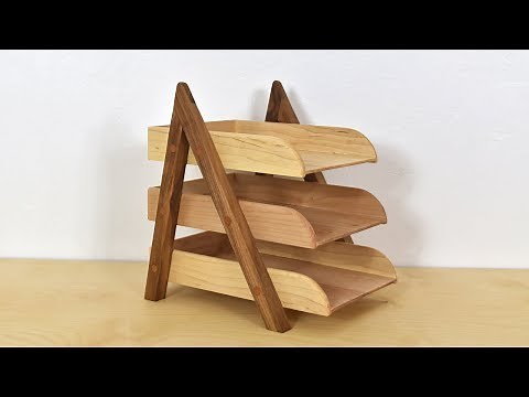 How to Build a Mid-Century Modern File Tray | DIY
