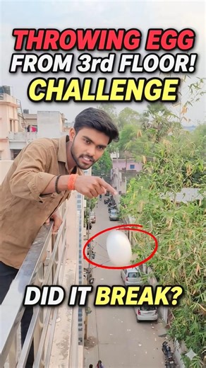 “Egg Drop Challenge 😱 | 3 Levels में अंडे को बचाने की .. #youtubeshorts #challenge #entertainment