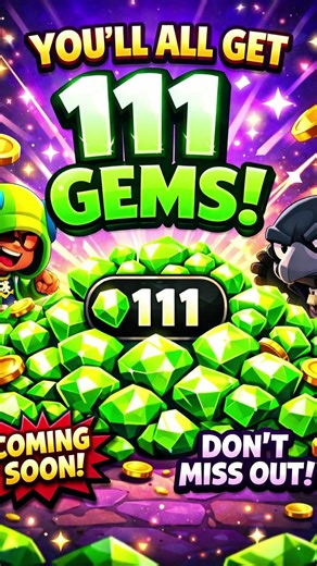 Will everyone get free gems?Brawl Stars. 🤔🔥🔥 #brawlstars #supercell #brawl