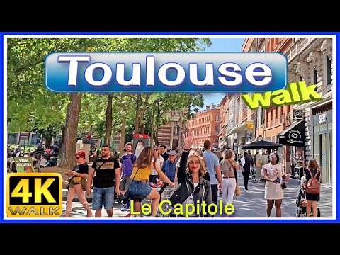 【4K】WALK TOULOUSE Le CAPITOLE France 4k video VIRTUAL WALK