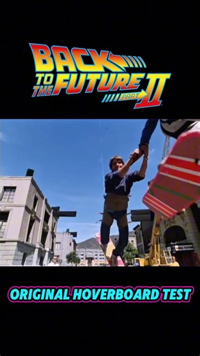 ORIGINAL Back to the Future Part 2 Hoverboard Testing! #backtothefuture #shorts #80s