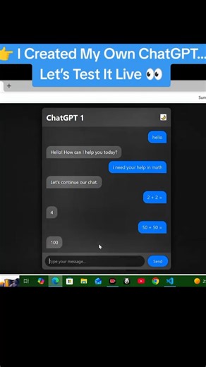 I Built My Own ChatGPT Using Only HTML, CSS & JavaScript.I Created My Own ChatGPT Let’s Test It Live
