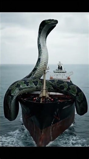 A Strong Python reverse a huge traveling boat