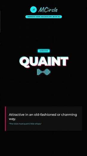 Learn English: What is Quaint? | Vocabulary Shorts