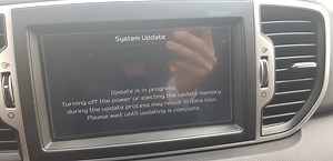 Kia Sportage update screen stuck