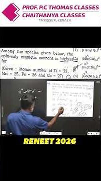 Master Crystal Field Theory 💡 | Coordination Compounds Chapter Decoded RENEET 2026