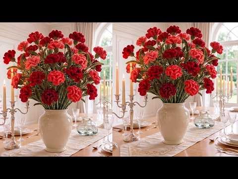 ¡INCREÍBLE que FÁCIL y RÁPIDO se Teje flores de UNA SOLA TIRA Tutorial Principiantes