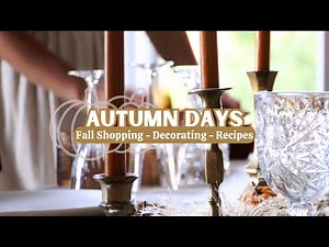 Welcoming Fall as a Homemaker/ fall shop and decorate with me, fall recipes, fall tablescape, cozy