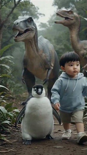 Penguin & Baby Survive Zombies, Dinosaurs & Crocodiles 🐧👶 | Epic Journey