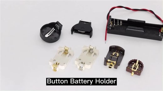 2AA Battery Holder Case with 2 Slots ABS Plastic Housing for Power Application Without Cover