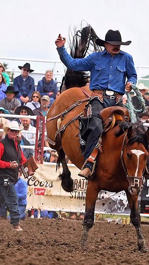4.7K views · 2.1K reactions | Alley Drift’s got rhythm  #legendrodeostock #saddlebronc #strathmorestampede #prorodeo #buckinghorse #borntobelegendary #rodeolife #videography | Reel Western Media | Facebook