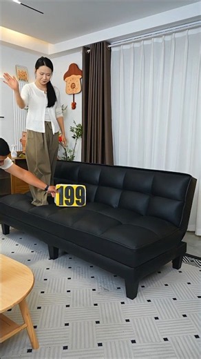 Multifunctional sofa bed easy transform for modern living spaces #sofabed #furniture #shortsfeed