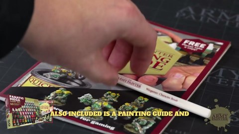 The Army Painter, Warpaints Fanatic Mega Set Combo, 50 x 18 ml Acrylic Paints incl. Skin Tones, Metallics, Effects, Washes, 1 Free Paint Station & 2 Brushes - Model Paint for Warhammer & Dnd