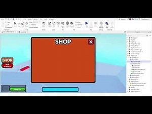 TUTORIAL on how to make a button that opens up another menu like a shop with animation.