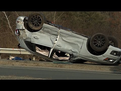 Crash on I-95 off-ramp leaves Mass. woman dead, 3 injured