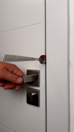 229K views · 588 reactions | Turn fork into a door lock  | Garden & Home Lab | Facebook