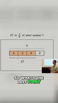 Solve Math Problems with Visual Bar Models! #shorts