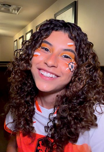 go netherlands!! 🇳🇱 #FIFAWorldCup #facepaint #makeup | Netherlands