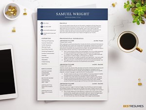 Clean Modern Executive Resume Template 2025, Business CEO Resume Template, CFO Resume Templates Word, CV Template Professional, 1, 2 Page - Etsy