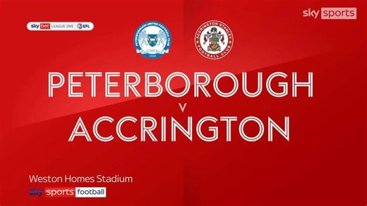 Peterborough 3-1 Accrington: Posh earn comeback win