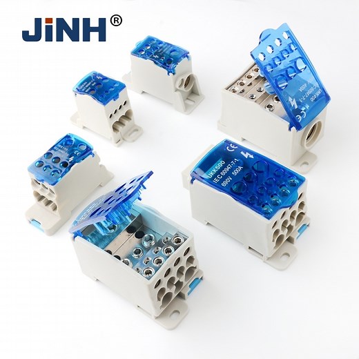 [Hot Item] Ukk 160A Modular Screw Power Distribution Terminal Block DIN Rail Connectors