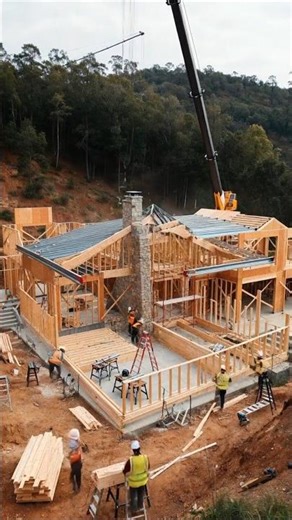 Building a House in the Jungle | Amazing Jungle House Construction 🌳🏡#JungleHouse #SurvivalBuilding