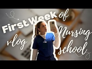 First Week of Nursing School Vlog | How I'm Studying and Staying Organized