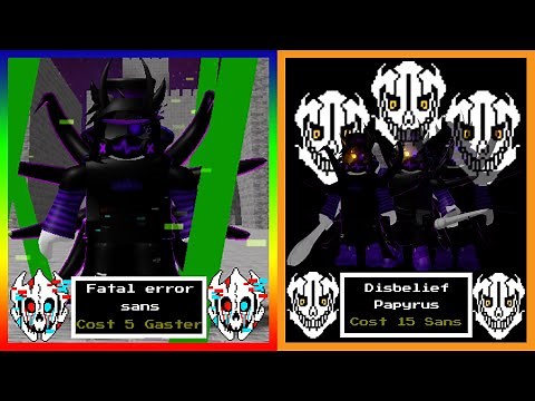 Fatal Error Sans & Disbelief Papyrus [Showcase] [Undertale fight for love]