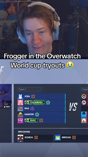 Get bro out of there 😭 #froggerow #overwatch | frogger world cup