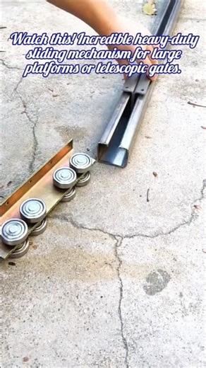 Heavy-Duty Telescopic Sliding Gate Mechanism