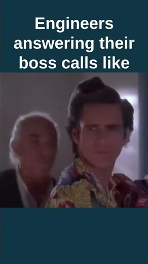 Engineers answering their boss calls like
