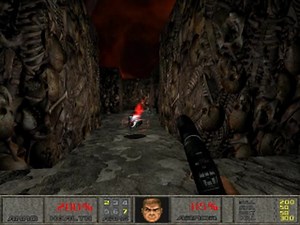 Doom 2 hell hole for doom3 (gameplay 3) level 23 video
