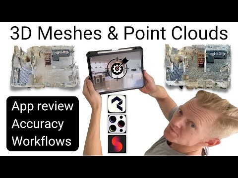 Point Clouds, 3D Meshes and Dot3D iOS LiDAR scanning App review