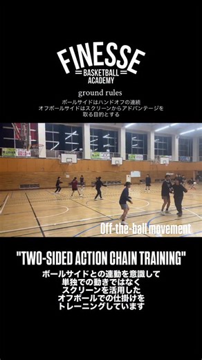【飯野 芳幸/フィネスバスケットボールアカデミー】 on Instagram: "■ヘルプを動かして迷わせる（守備の目線・立ち位置をズラす） ■ボールサイドの1on1／P&Rを勝たせる（助けに行けない状況を作る） ■パスコースとキャッチの角度を作る（フレア／ダウン／ピンで“出し口”を作る） ■フリーを作る（C&S、カット、バックドアの確率UP） ■ローテーションを遅らせる（1テンポ遅れ＝決定打になる） ■連鎖（再スクリーン）で崩し切る（止まったら終わりを防ぐ） ■チームの共通言語になる（誰が出ても同じ形で再現できる）"