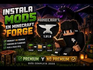 Como instalar Mods en Minecraft Forge Fácil y Rápido | Premium y No Premium 🔥