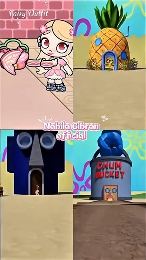 Avatar World vs Spongebob Squarepants Halloween #avatarworld #spongebob #shorts #fypシ #trending