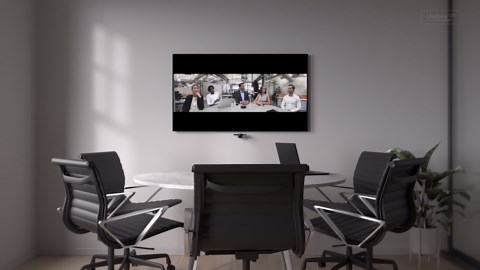 Jabra PanaCast – Intelligent 180° Panoramic-4K Huddle Room Video Camera – Inclusive Video Conferencing Camera with Full Room Coverage, Easy to Set-Up Wide Angle Webcam for Streaming