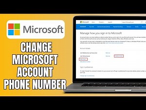 How To Change Microsoft Account Phone Number