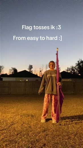 Didn’t feel like doing anything big :3 #colorguard #flag #fypシ #flagtosses #colorguardtricks